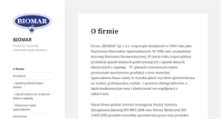 Desktop Screenshot of biomar.pl